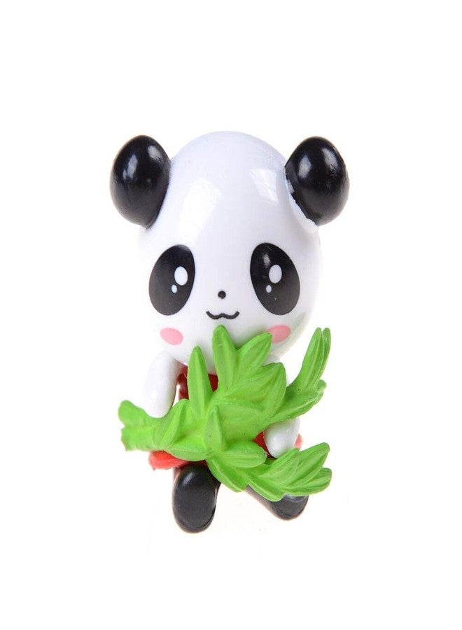 BHOOLU&GOOLU Plastic Mini Panda Showpiece, Small, Multicolour, 4 Piece - Image 5